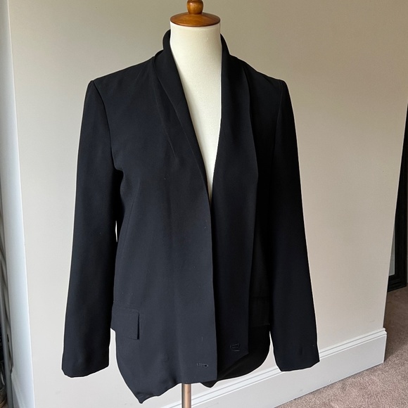 Willow & Clay Slouchy DeConstructed Black Jacket/Blazer Size Small - Picture 2 of 13